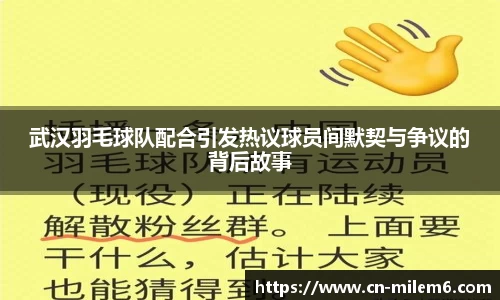 武汉羽毛球队配合引发热议球员间默契与争议的背后故事